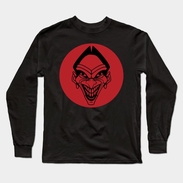 Mean Ugly Face Long Sleeve T-Shirt by MonkeyBusiness